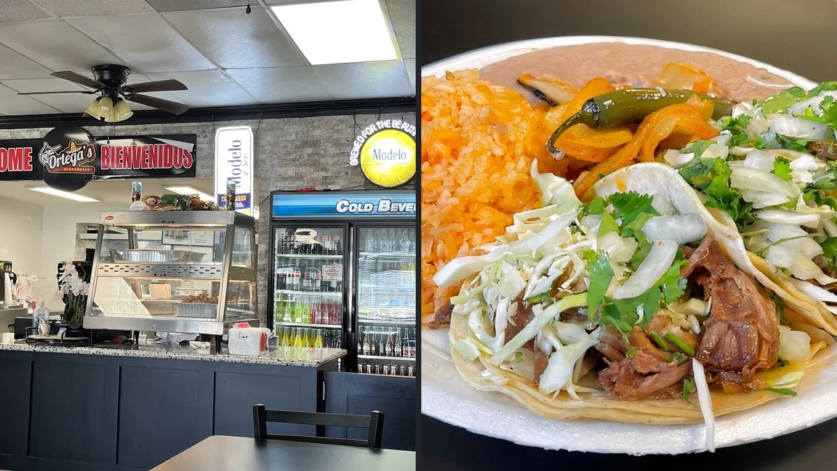 Mexican restaurant interior with clean, open seating.